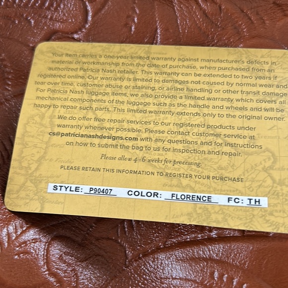 NWT, Patricia Nash tooled leather wristlet - Picture 14 of 15